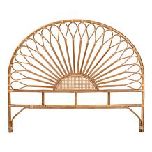 Baxton Studio Perenna Modern Bohemian Rattan Queen Size Headboard
