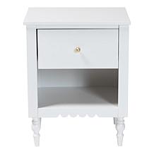 Baxton Studio Roni White Nightstand