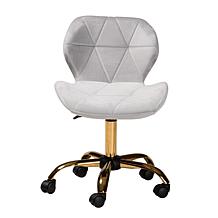 Baxton Studio Savara Contemporary Fabric and Metal Swivel Office Chair