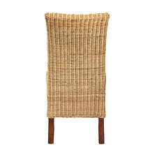 Baxton Studio Shamara Modern Bohemian Rattan and Wood Dining Chair
