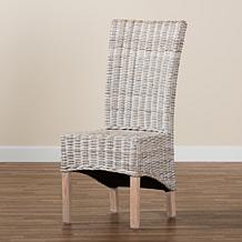 Baxton Studio Trianna Rustic Transitional Rattan Dining Chair