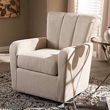 Baxton Studio Upholstered Swivel Chair