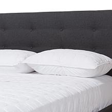 Baxton Studio Valencia Mid Century Fabric Full 2 Piece Bedroom Set