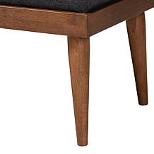 Baxton Studio Valencia Mid Century Fabric Queen 2 Piece Bedroom Set