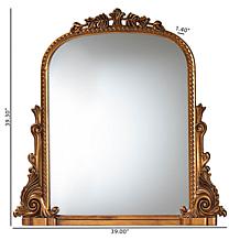 Baxton Studio Whitby Gold Accent Mirror