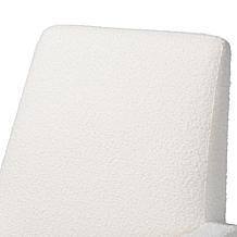 Baxton Studio Yashiya Mid-Century Modern Boucle and Wood Rocking Chair