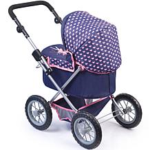 Bayer: Baby Doll Pram - Adjustable Trendy Stroller, Pink/Blue