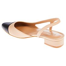 BCBGeneration Tillie Cap-Toe Slingback Heeled Sandal