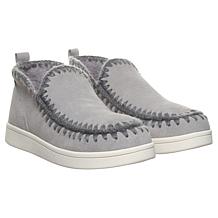 BEARPAW® Chrishell Suede Crochet Bootie w/Rain Repellent