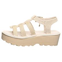 BEARPAW Delilah Raffia Gladiator Platform Sandal