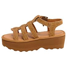 BEARPAW Delilah Raffia Gladiator Platform Sandal