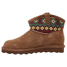 BEARPAW® Jillie Suede Print Bootie with Rain & Stain Repellent