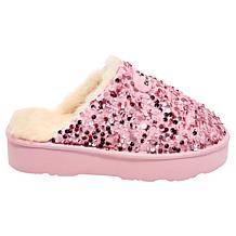 BEARPAW® Portia Sequin and Suede Mule Slipper