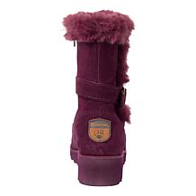 BEARPAW® Simone Suede Wedge Boot with Rain & Stain Repellent