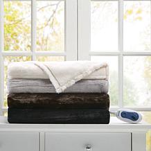 Beautyrest 50" x 70" Duke Faux Fur Heated Throw - Ivory