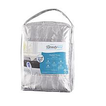 Beautyrest 50" x 70"Duke Faux Fur Heated Throw - Grey