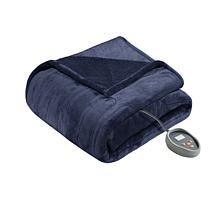 Beautyrest Heated Microlight to Berber Knitted Blanket - Queen
