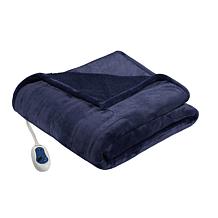 Beautyrest Heated Microlight to Berber Oversized Throw