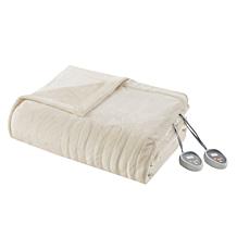 Beautyrest Heated Plush Knitted Microlight Blanket-Full