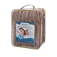Beautyrest Heated Plush Knitted Microlight Blanket - Queen