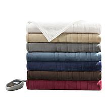 Beautyrest Microlight/Berber Heat Blanket - Full/Tan
