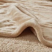 Beautyrest Microlight/Berber Heat Blanket - Full/Tan