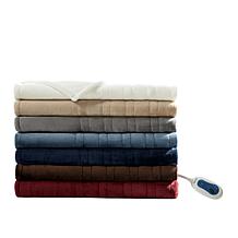 Beautyrest Microlight/Berber Heated Throw - Garnet