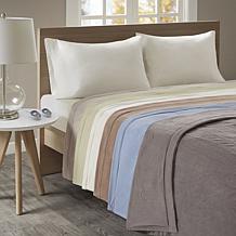 Beautyrest Washable Fleece Electric Blanket - King/Gray