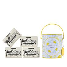 Beekman 1802 4-pack Goat Milk Bar Soap in Decorative Pail
