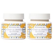 Beekman 1802 Honey & Orange Blossom Goat Milk Whipped Body Cream Duo