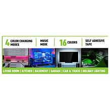 Bell & Howell 2-pack 6' LED Color Changing Tape Light with Remote
