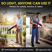 Bell + Howell Rechargeable Bullseye Blower Deluxe with Nozzle