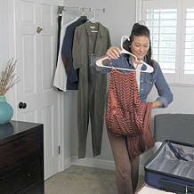 Bell + Howell Set of 2 Telescoping Clothes Hangers with Extra Hook