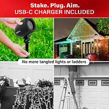 Bell + Howell Solar Startastic Motion Holiday LED Projector