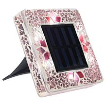 Bell + Howell Square Mosaic Solar Disk Lights 4-pack