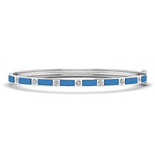 BellaMoi Sterling Silver 0.67ctw Created Moissanite Inlay Bracelet
