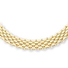 Bellezza 17" Bronze Chainmail Necklace