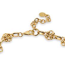 Bellezza 17" Bronze Macrame-Inspired Station Necklace