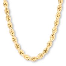 Bellezza 20" Bronze Chunky Rope Chain Necklace