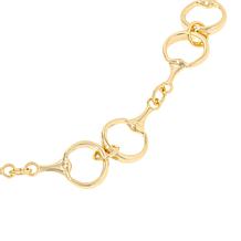 Bellezza 20" Bronze Horse Bit Station Necklace