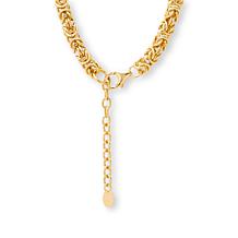 Bellezza 20-Lira Coin Pendant with Byzantine Chain Necklace
