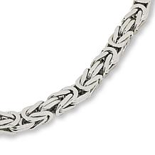 Bellezza 21" Bronze Diamond-Cut Byzantine Chain Necklace