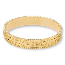 Bellezza Bronze Prayer Wide Bangle Bracelet | HSN