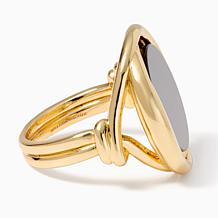 Bellezza Bronze Black Onyx Wrapped Ring