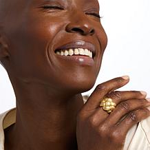 Bellezza Bronze Braided Graduated Ring