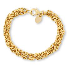 Bellezza Bronze Byzantine Chain Necklace and Bracelet 2-piece Set