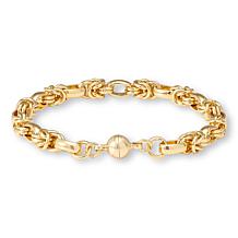 Bellezza Bronze Byzantine Station Magnetic Clasp Bracelet