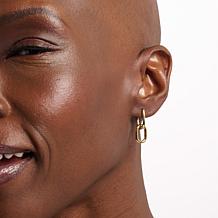 Bellezza Bronze Convertible Double Drop Hoop Earrings