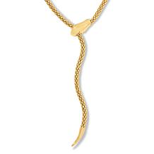 Bellezza Bronze Coreana Chain Adjustable Snake Design Necklace
