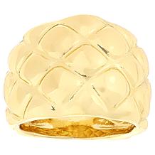Bellezza Bronze Degrade Bombe Quilted Ring 